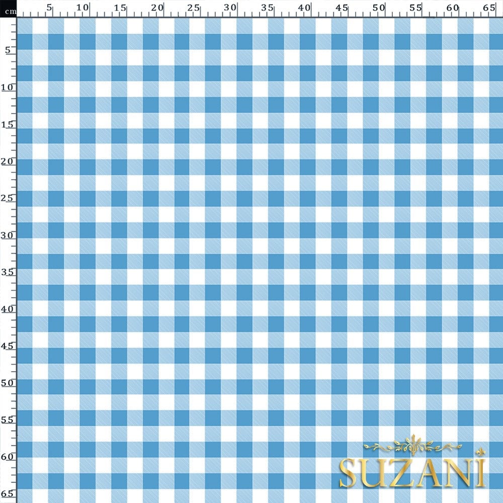 Buz Küçük Pötikare Desenli Dijital Baskılı Kumaş