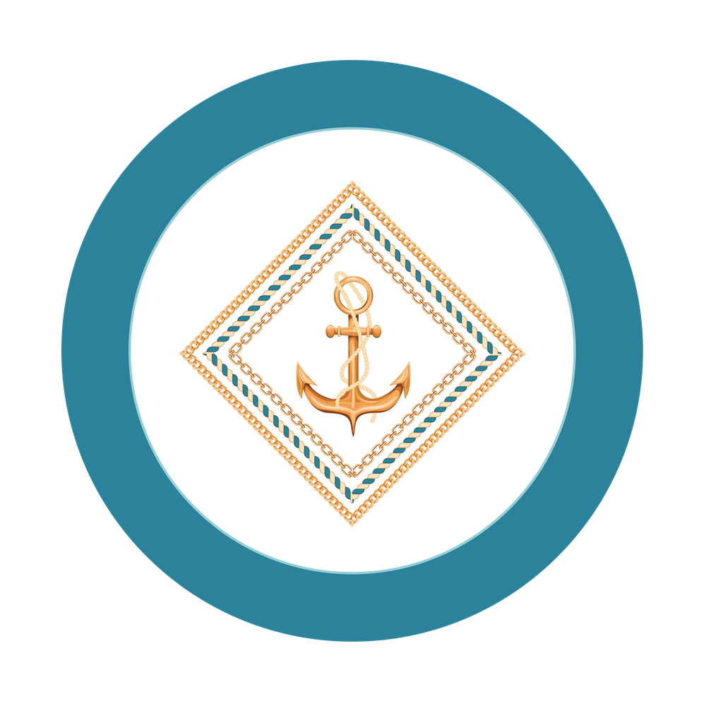 Çapa Desenli Dikişsiz 3'lü Supla Kumaşı