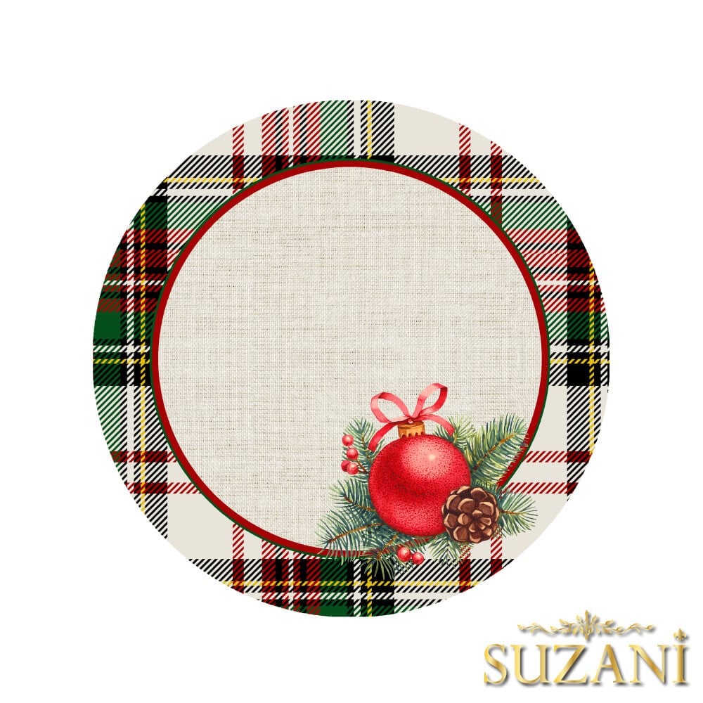 Ekose Desenli 3'lü Supla Kumaşı