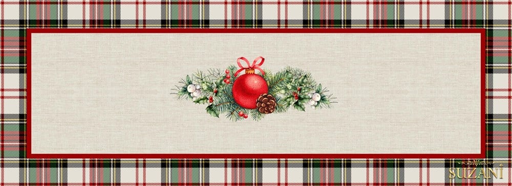 Ekose Desenli Runner Kumaşı