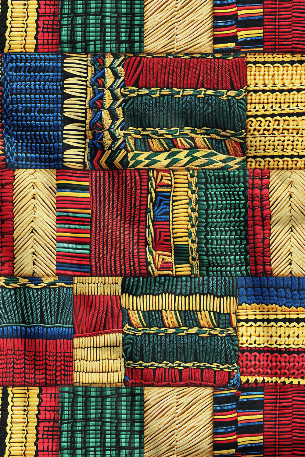 Etnik Anadolu Desenli Dijital Baskılı Kumaş