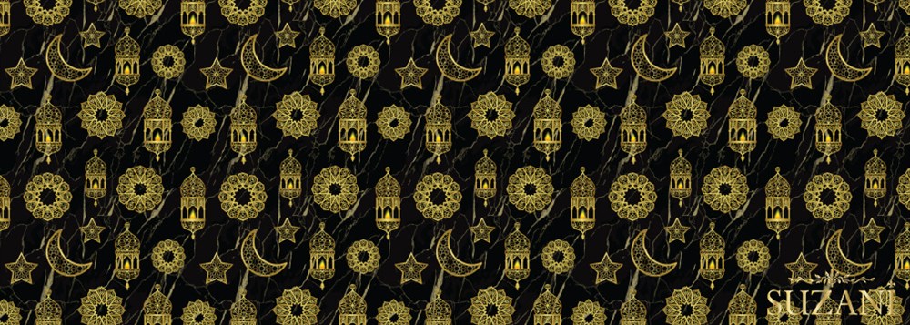 Gold Fener Desenli Runner Kumaşı