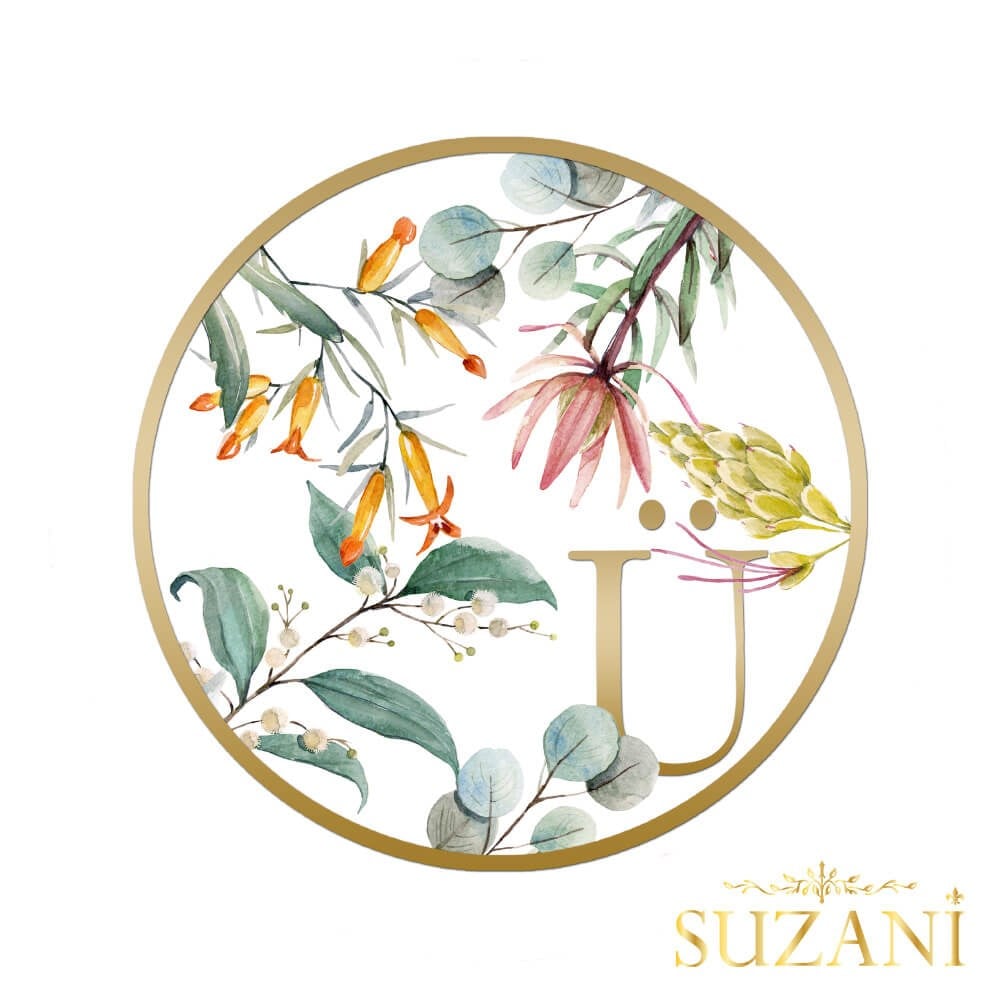 Gold Rengi Harfli Supla Kumaşı-Ü