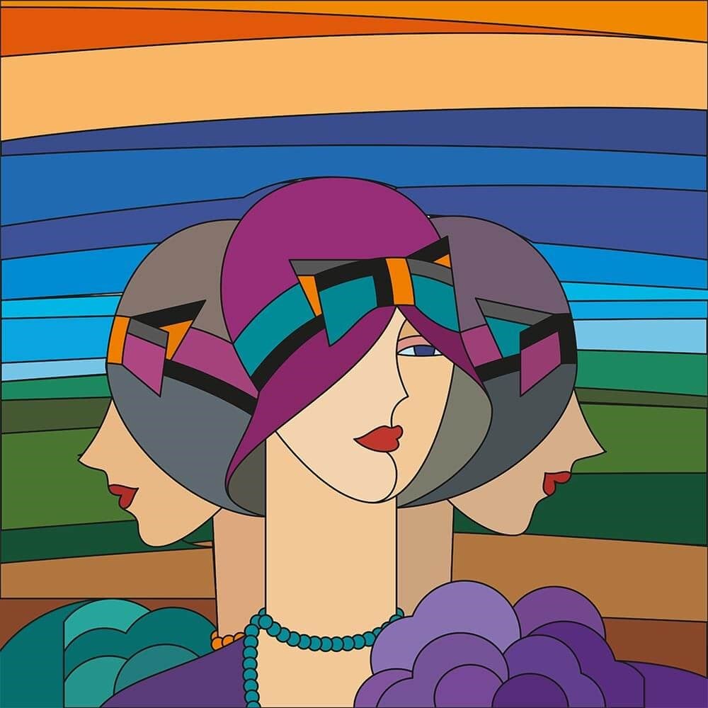 Karnaval 3- 45x45cm Pano Baskılı Kumaş