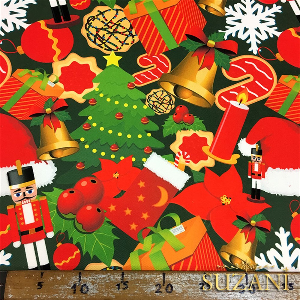 Kurşun Asker Yılbaşı Desenli Kumaş