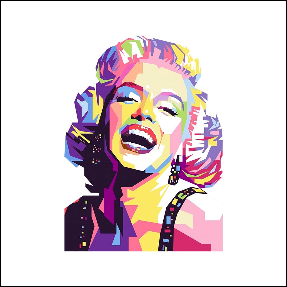 Marilyn Monroe 45x45cm Pano Baskılı Kumaş