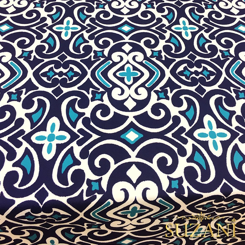 Marin Damask Desenli Kumaş