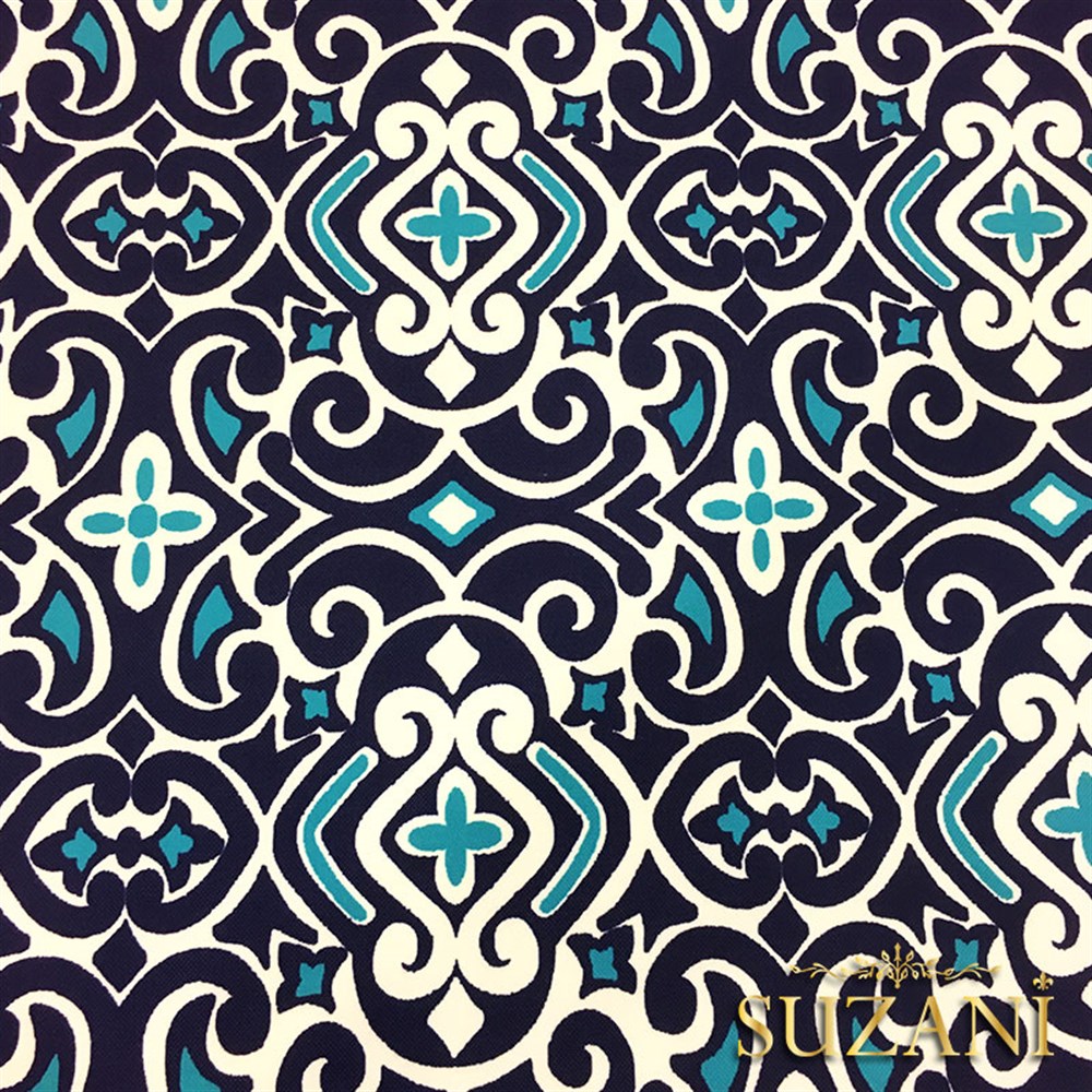 Marin Damask Desenli Kumaş