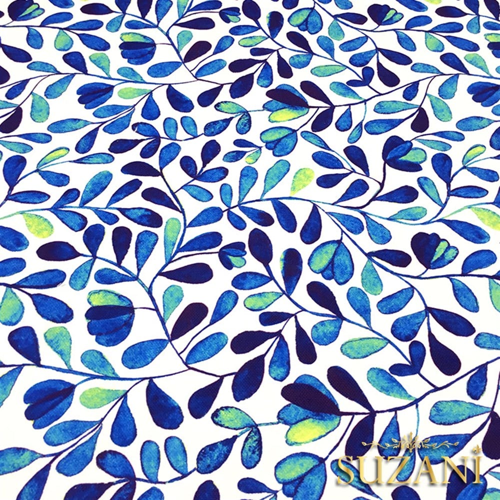 Mavi Aşk Merdiveni Desenli Kumaş