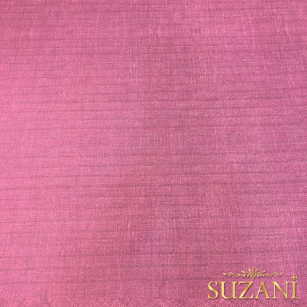 Pembe Keten Görünümlü Dijital Baskılı Kumaş