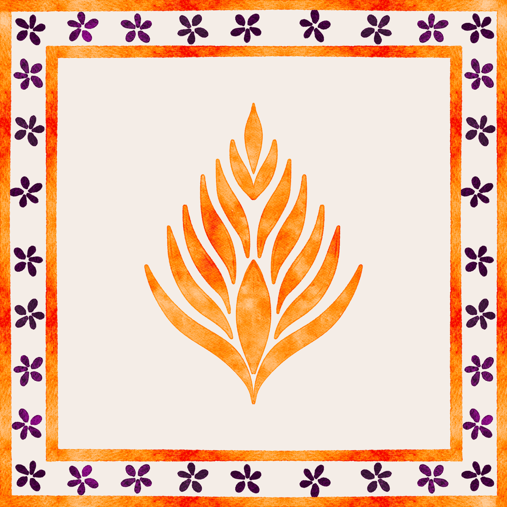 Şal Desenli 3'lü Pano Kumaş