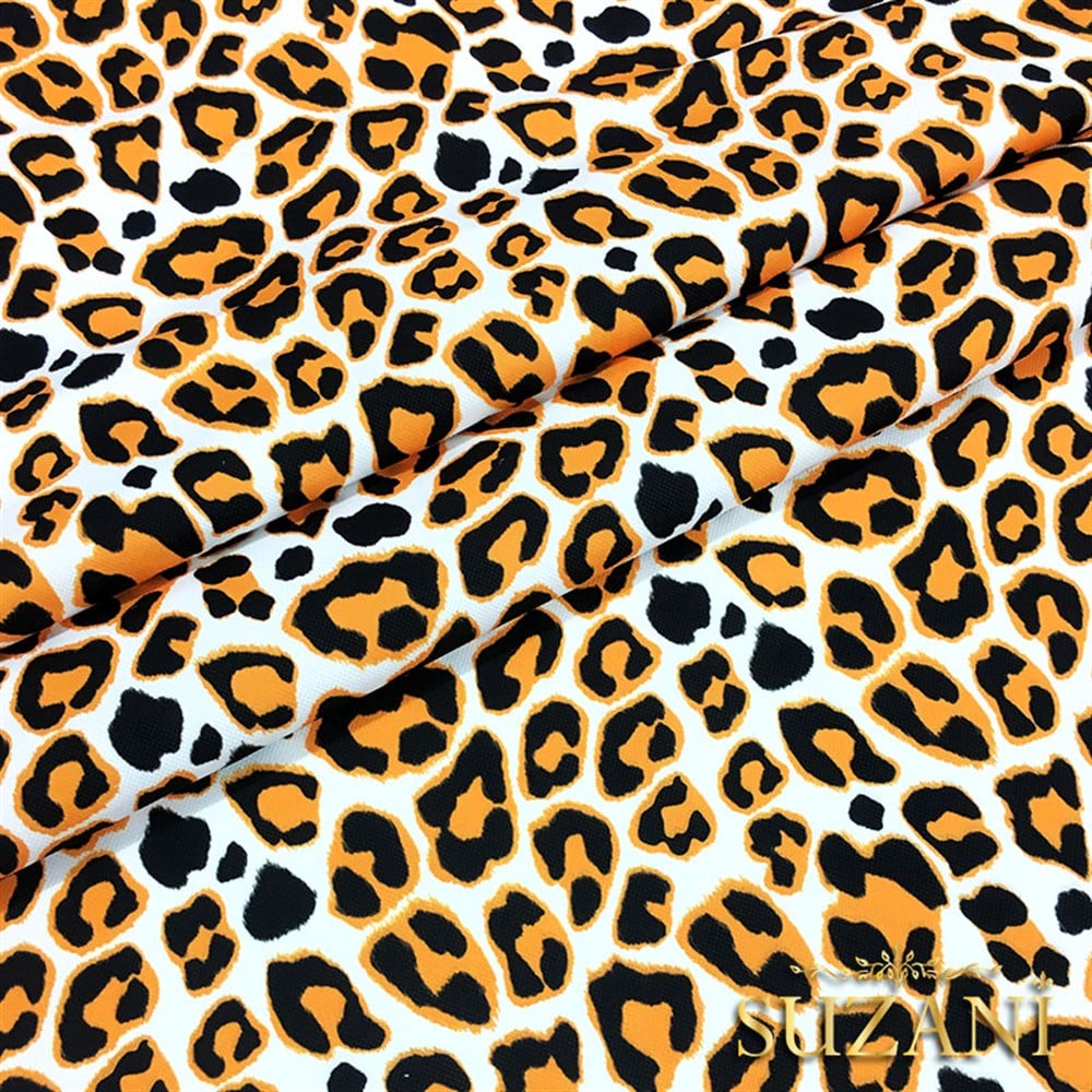 Spor Leopar Desenli Kumaş