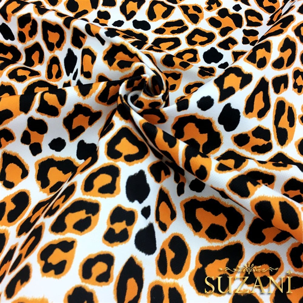 Spor Leopar Desenli Kumaş