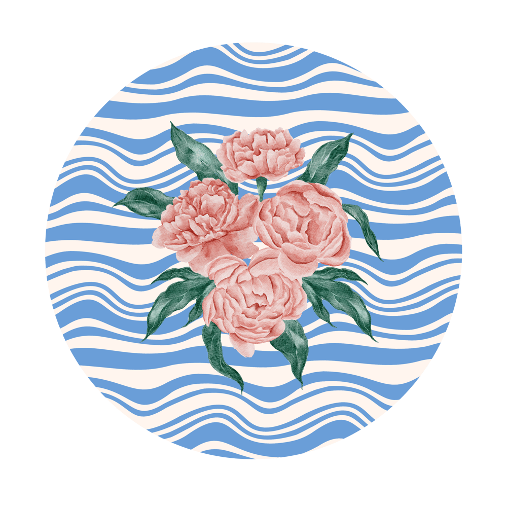 Vintage Garden Gül Desenli Dikişsiz 3'lü Supla Kumaşı