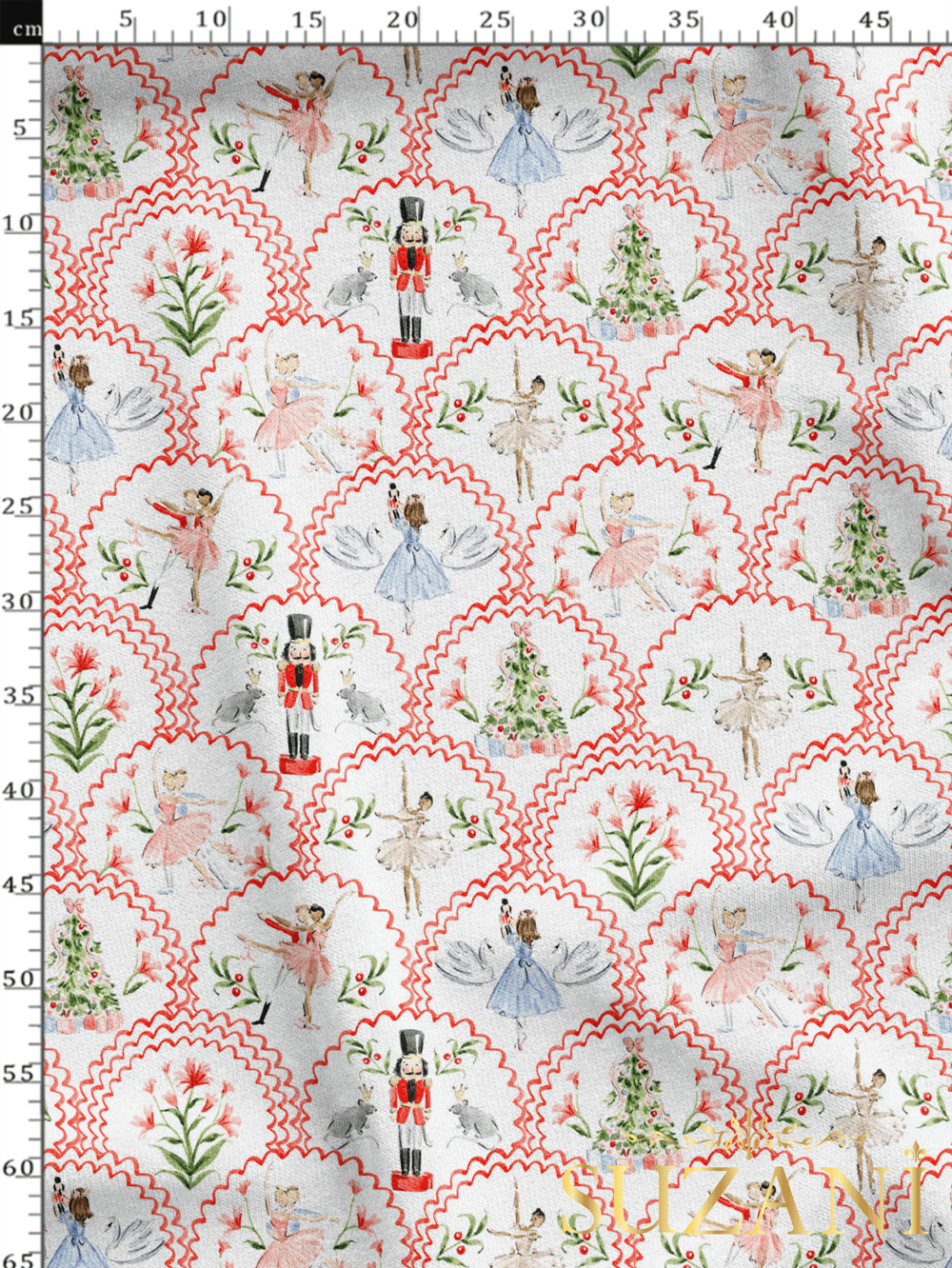 Yılbaşı Kursun Asker Desenli Dijital Baskılı Kumaş