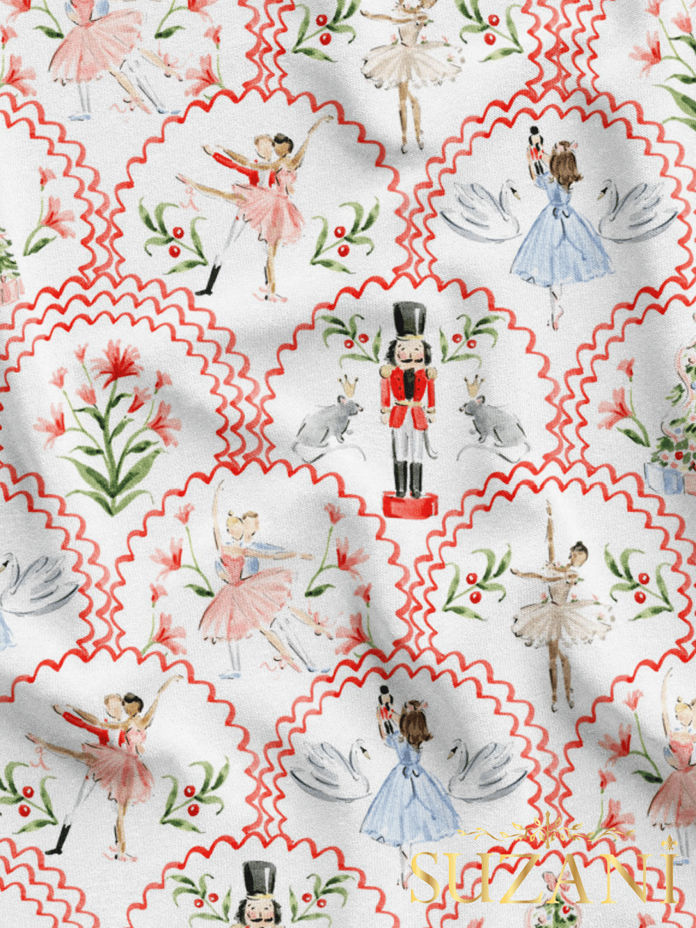 Yılbaşı Kursun Asker Desenli Dijital Baskılı Kumaş