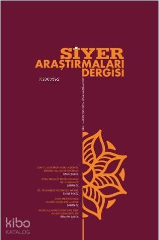 Siyer Araştırmaları Dergisi; Ocak Sayı 1