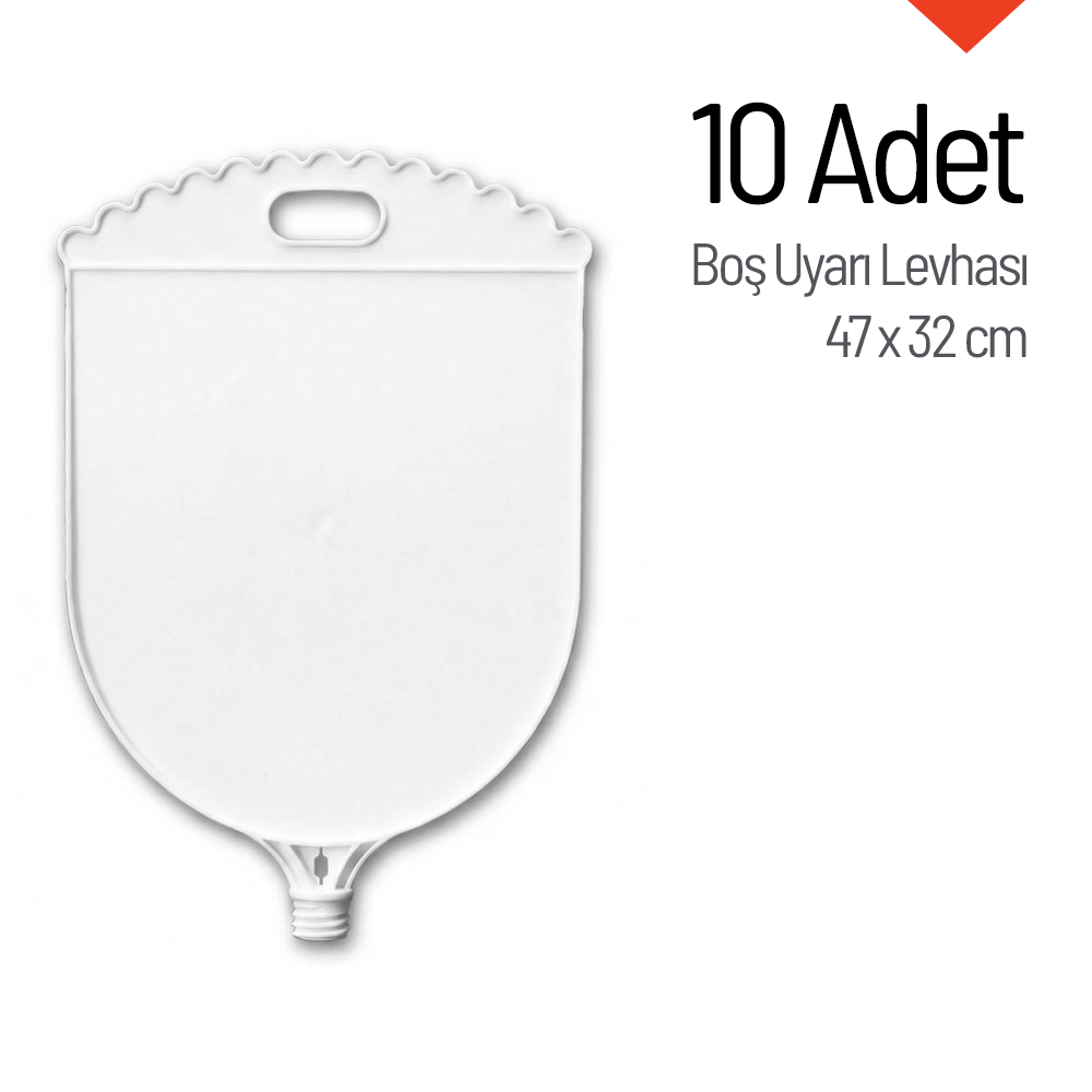 10 Adet Boş Uyarı Levhası