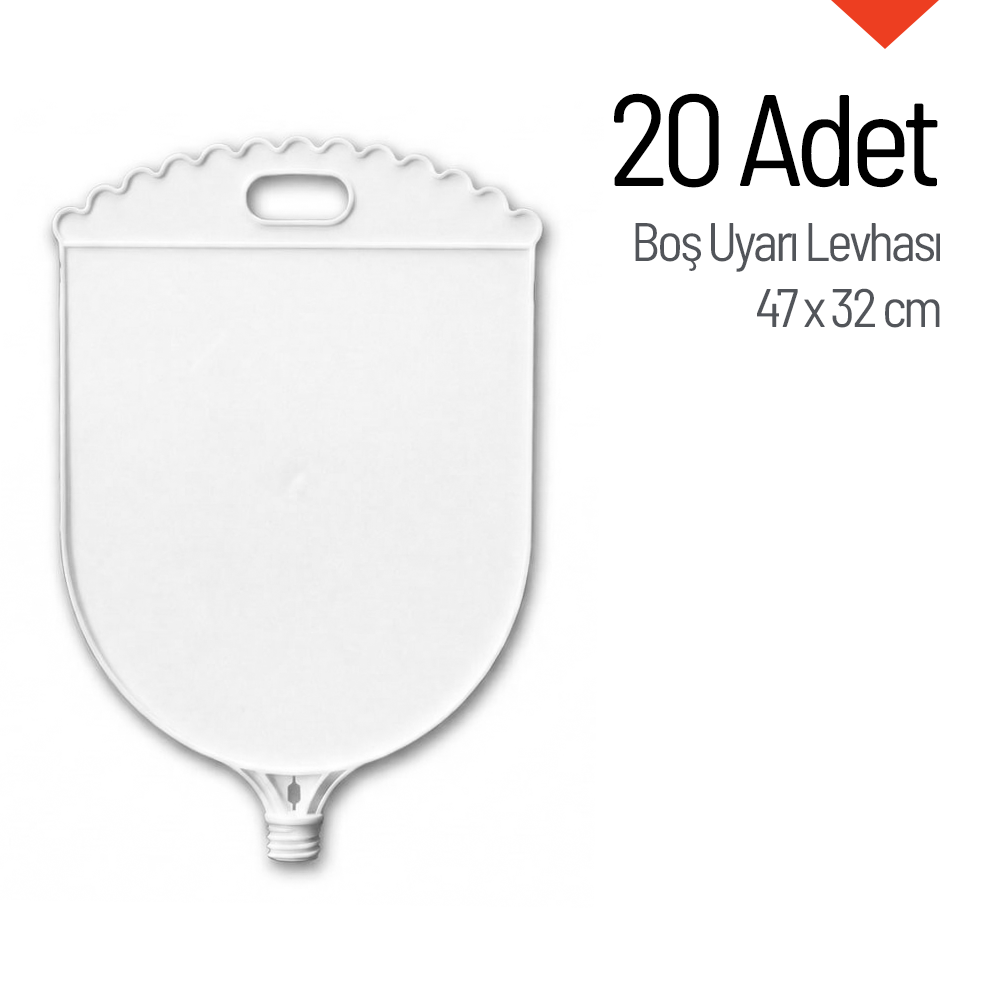 20 Adet Boş Uyarı Levhası