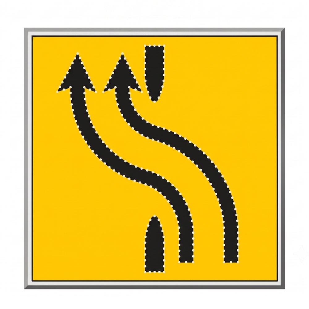 AC LEDli Sağdan Sola Çift Şerit Aktarım Levhası 100 x 100 cm