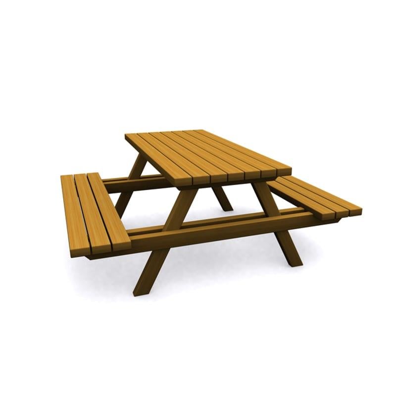 Ahşap Piknik Masası, 145 cm Orman MasasıKent Ekipmanları