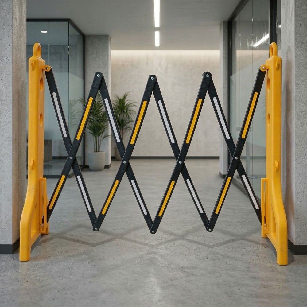 Sarı Akordiyon Bariyer 255 x 97 cm