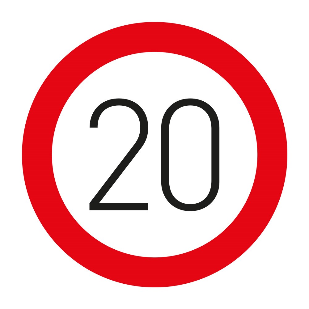 Azami Hız Sınırlaması 20 Levhası TT-29