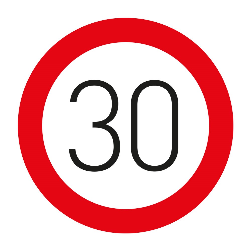 Azami Hız Sınırlaması 30 Levhası TT-29