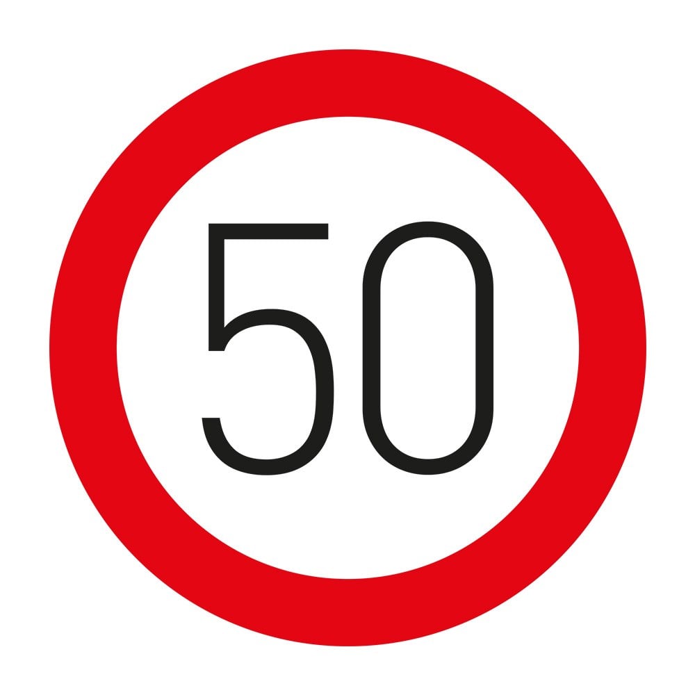 Azami Hız Sınırlaması 50 km Levhası TT-29