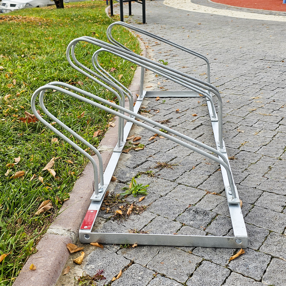 Bisiklet Park Yeri Dörtlü Galvaniz EKO, Park Demiri 140 x 40 cm