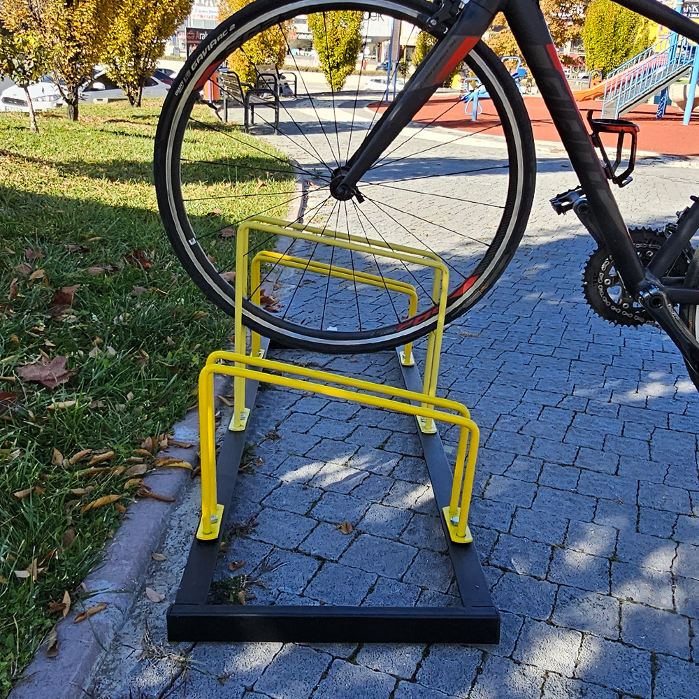 Bisiklet Parkı, Park Demiri Üçlü Eko 112 x 40 cm
