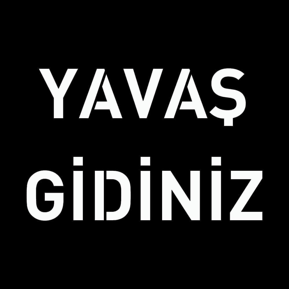 Yavaş Gidiniz Boyama Şablonu - Galvaniz Sac Levha 100x100cm