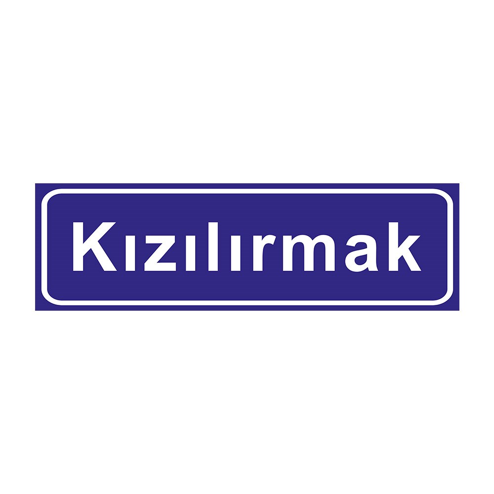 Coğrafi Bilgi Levhası (Köprü Nehir)  B-11bBilgi İşaretleri