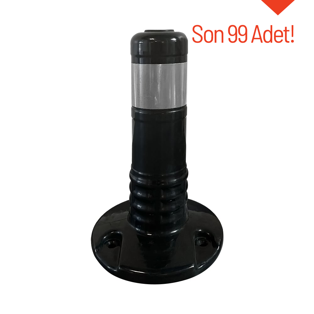 Delineator 30 x 8 cm, Flexible Bollard Black