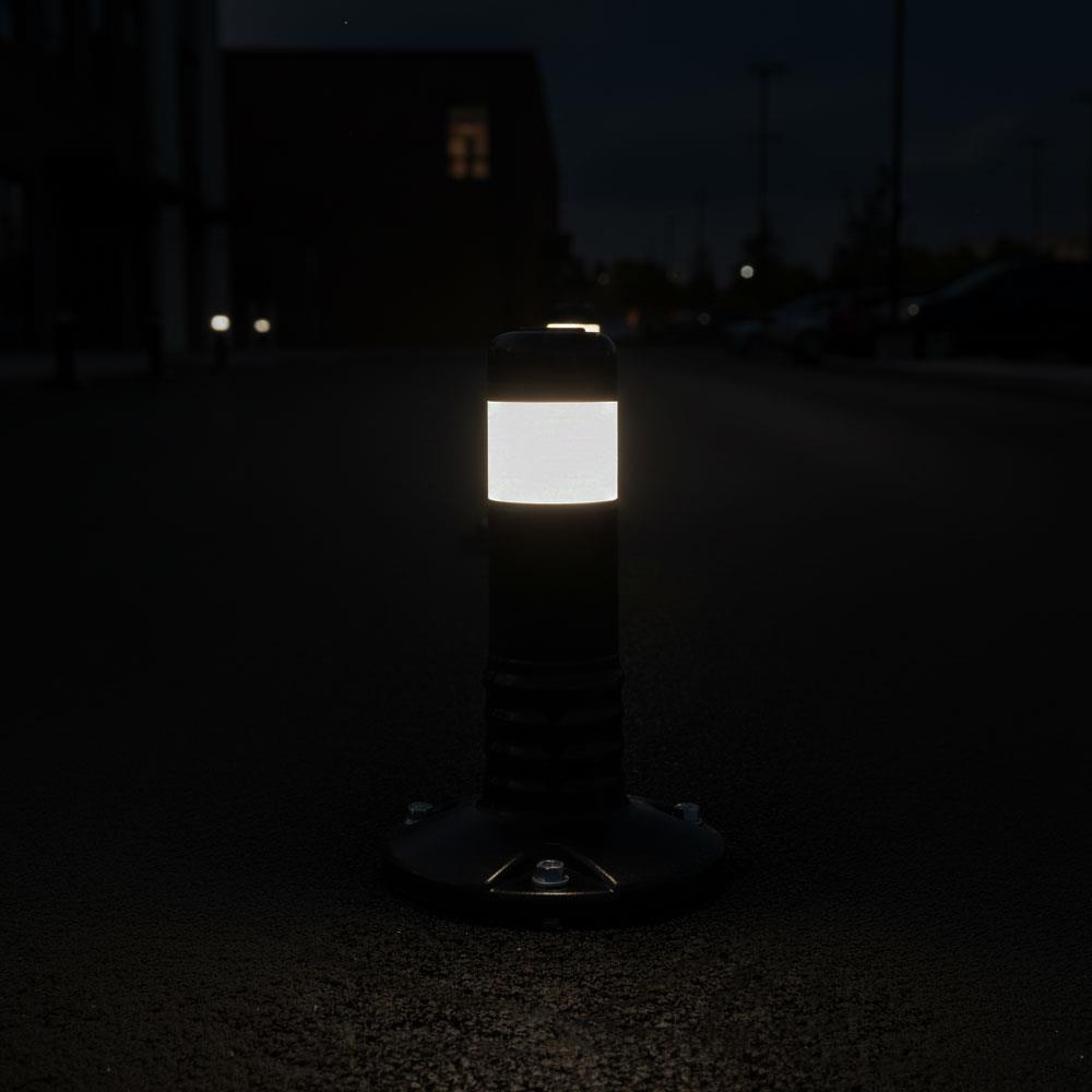 Delineator 30 x 8 cm, Flexible Bollard Black