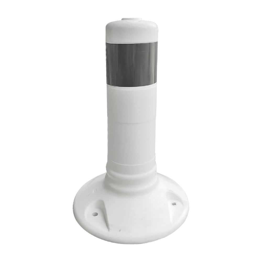 Delineator 30 x 8 cm White TPE, Flexible Bollard