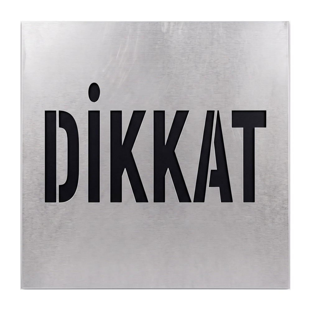 Dikkat Boyama Şablonu - Galvaniz Sac Levha 100x100cm