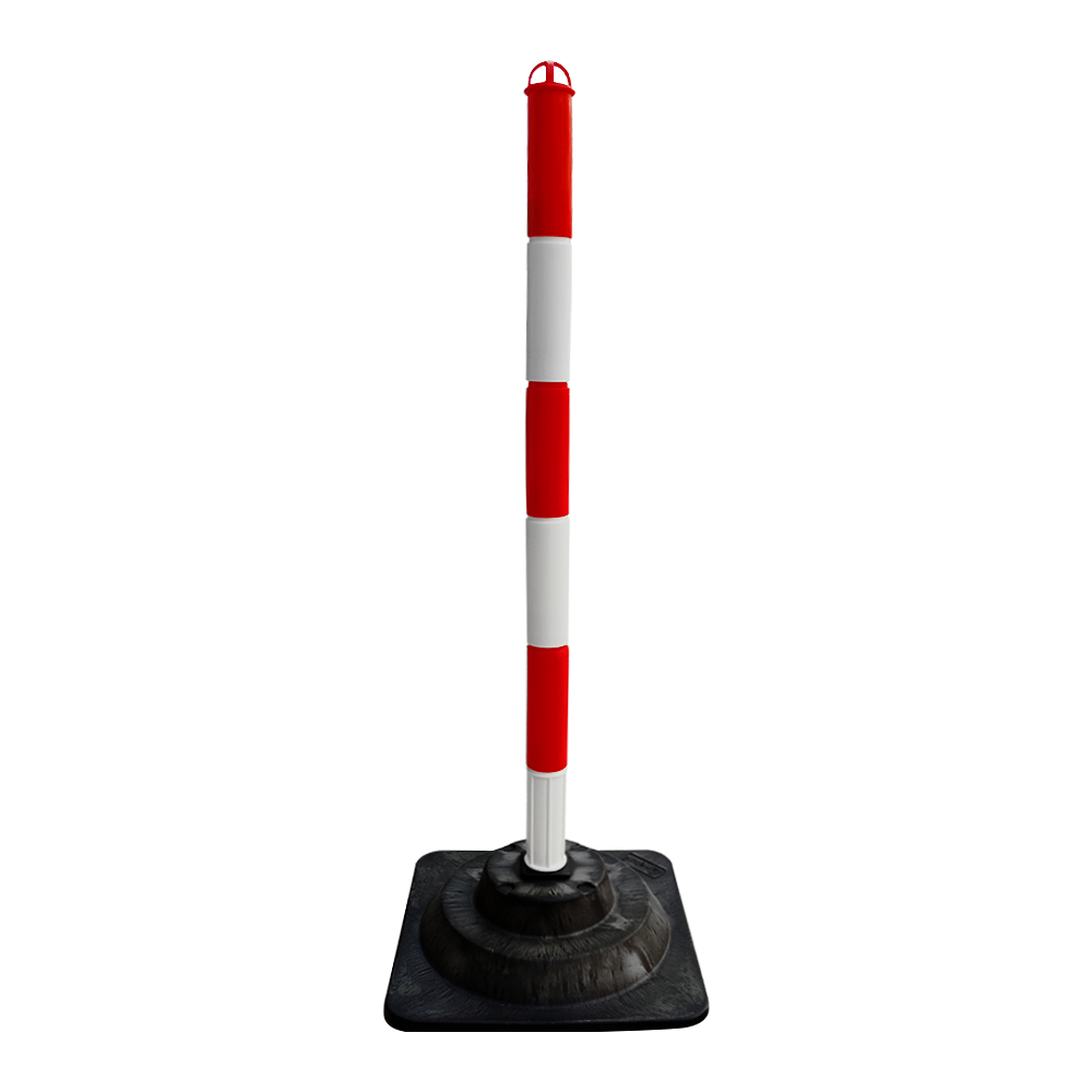 10lu Kauçuk Ağırlıklı Uyarı Dikmesi 90 x 4 cm