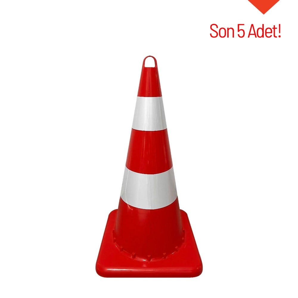 Eko Trafik Konisi 75 cm Reflektifli - Ağırlıksız Trafik Dubası