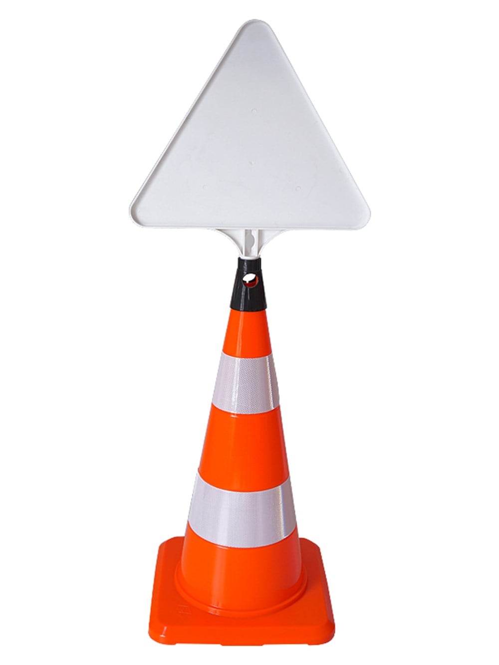 Double-Sided Triangular Plastic Sign – Disabled Parking