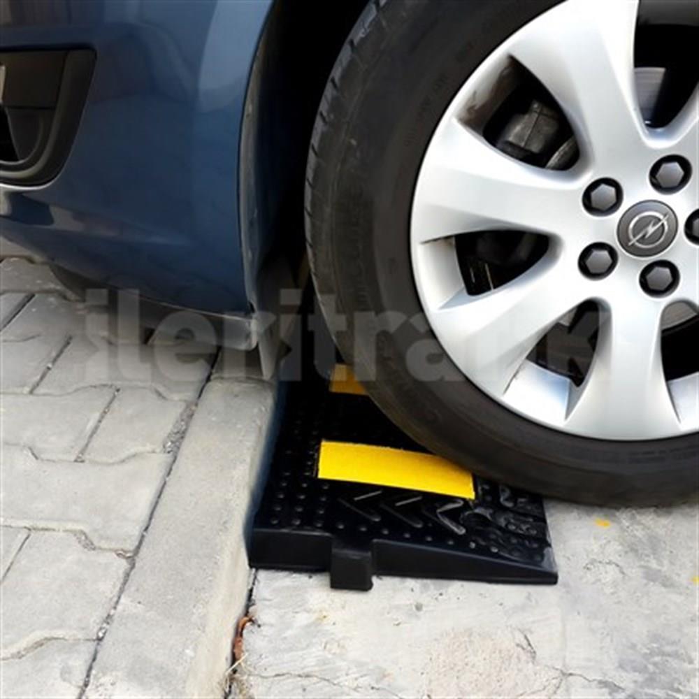 Kauçuk Rampa Set, Otopark Rampası, Kaldırım Rampası 30 x 50 x 4,5 cm 9,5 Metre