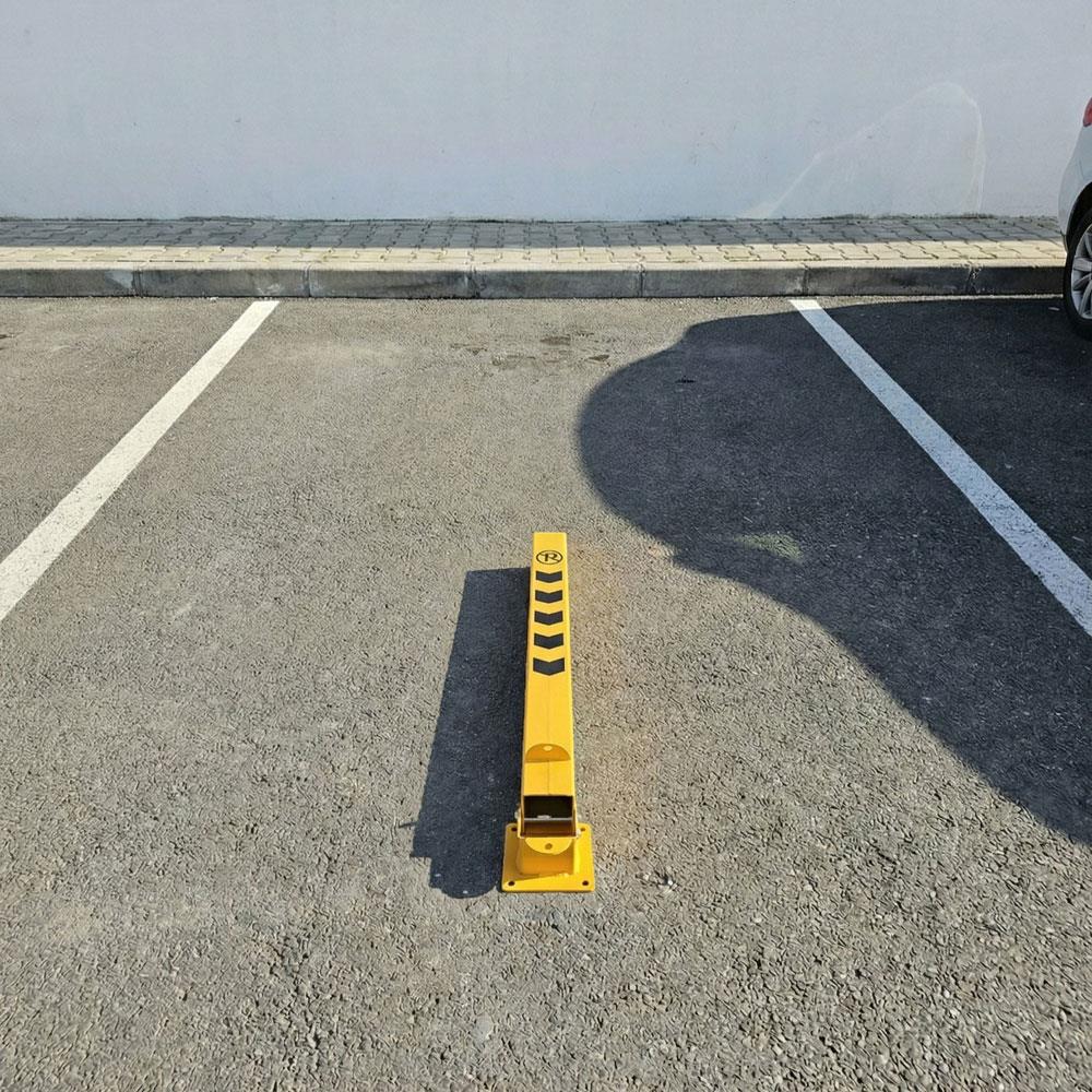 Kilitli Otopark Direği 75 cm, Yatar Tip Park Bariyeri