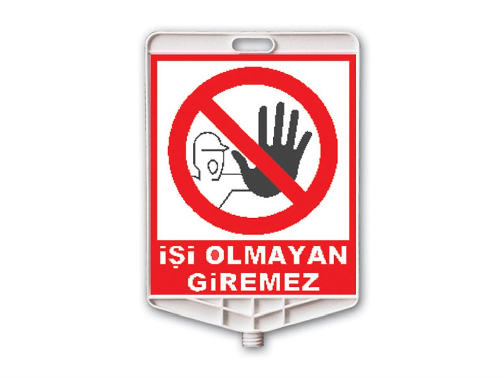 Klasik Kedi Gözlü Ağırlıklı Boş Levhalı Trafik Koni Seti Trafik Dubası (Dikdörtgen)