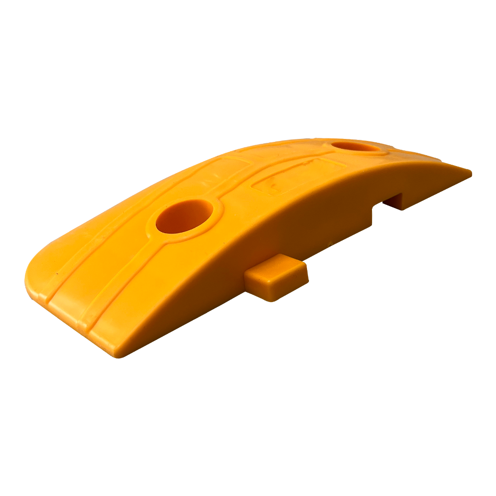 Mercekli Klasik Hız Kesici Kapağı, Yol Kasisi Kapağı 25 x 12 x 3,5 cm - Sarı