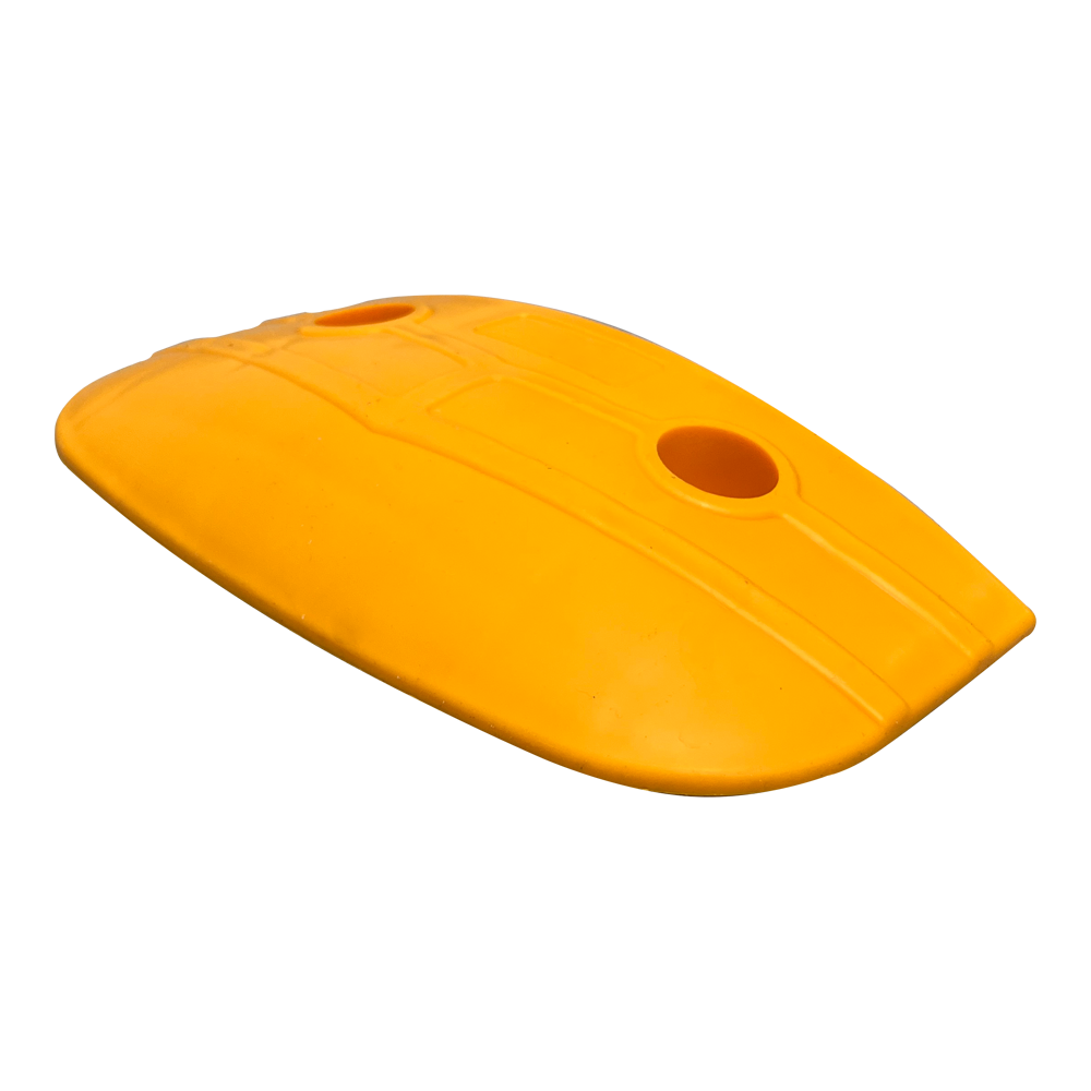 Mercekli Klasik Hız Kesici Kapağı, Yol Kasisi Kapağı 25 x 12 x 3,5 cm - Sarı