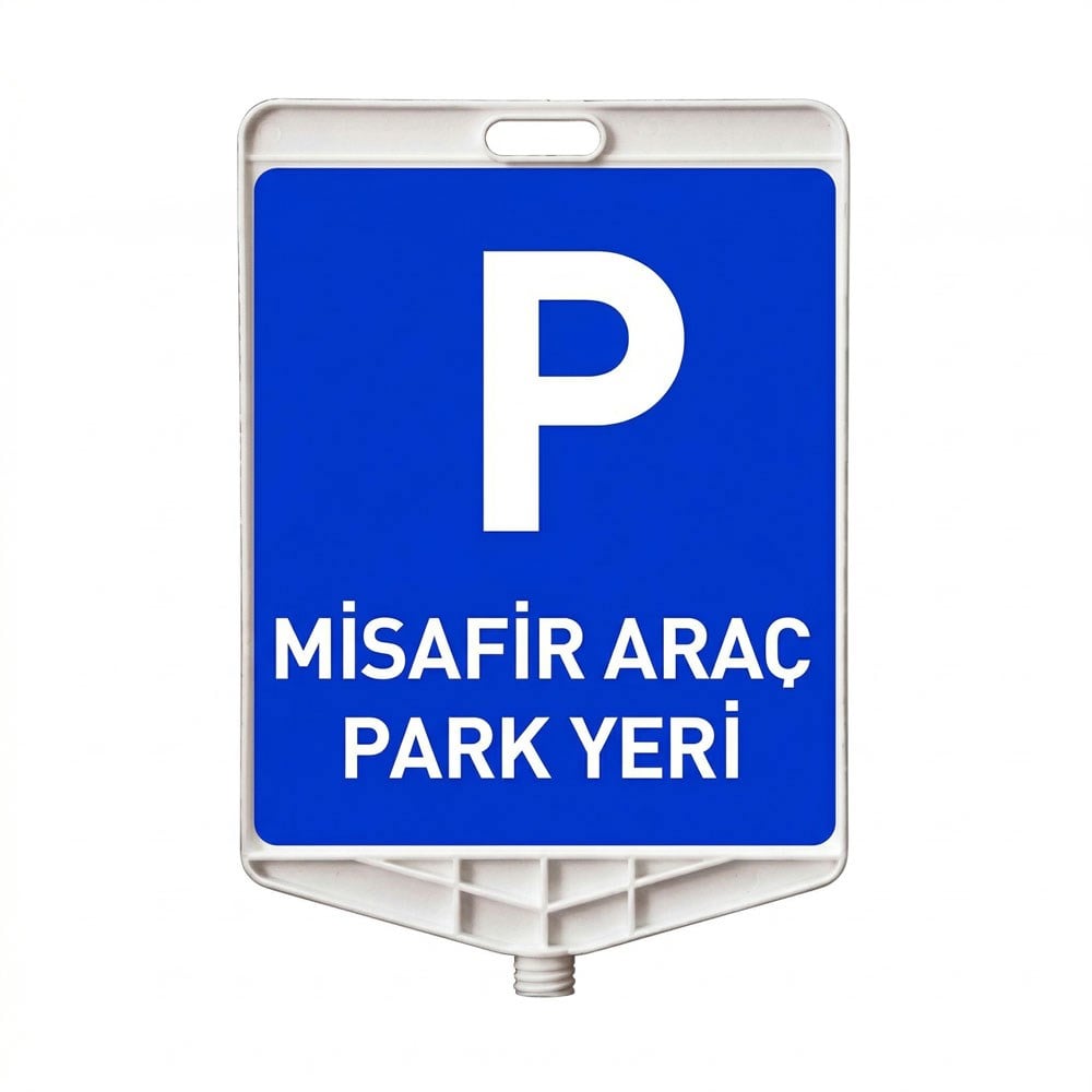 Misafir Araç Park Yeri Dikdörtgen Levha Çift Taraf Baskı