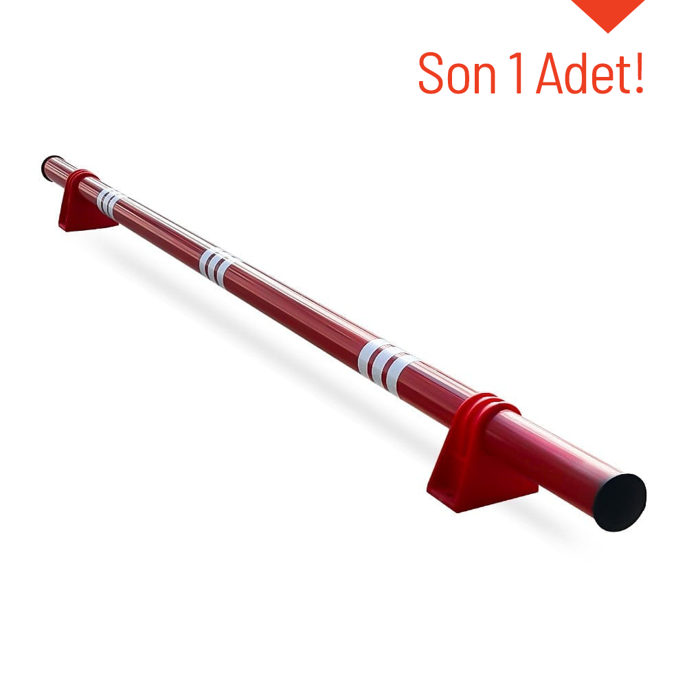 Oto Park Araç Stoperi Polikarbon Ayaklı Kırmızı 200 x 13 cm 70 mm