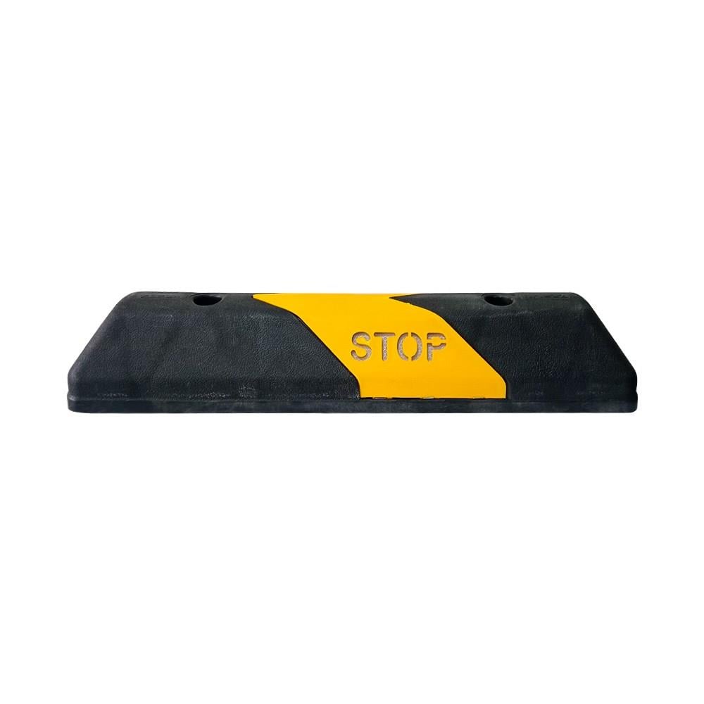 10lu Plastik Oto Park Araç Stoperi 60 cm Siyah-Sarı