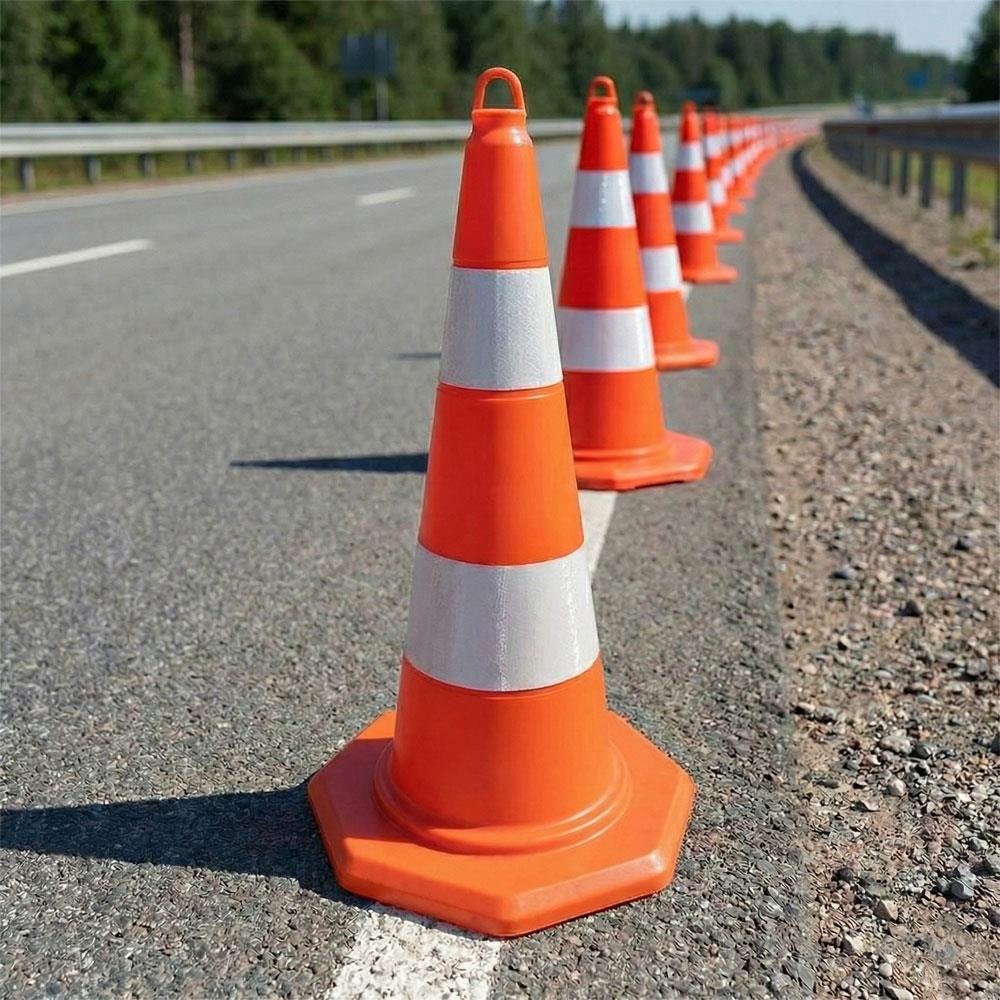 PVC Trafik Konisi 75 cm - Ağırlıksız Trafik Dubası