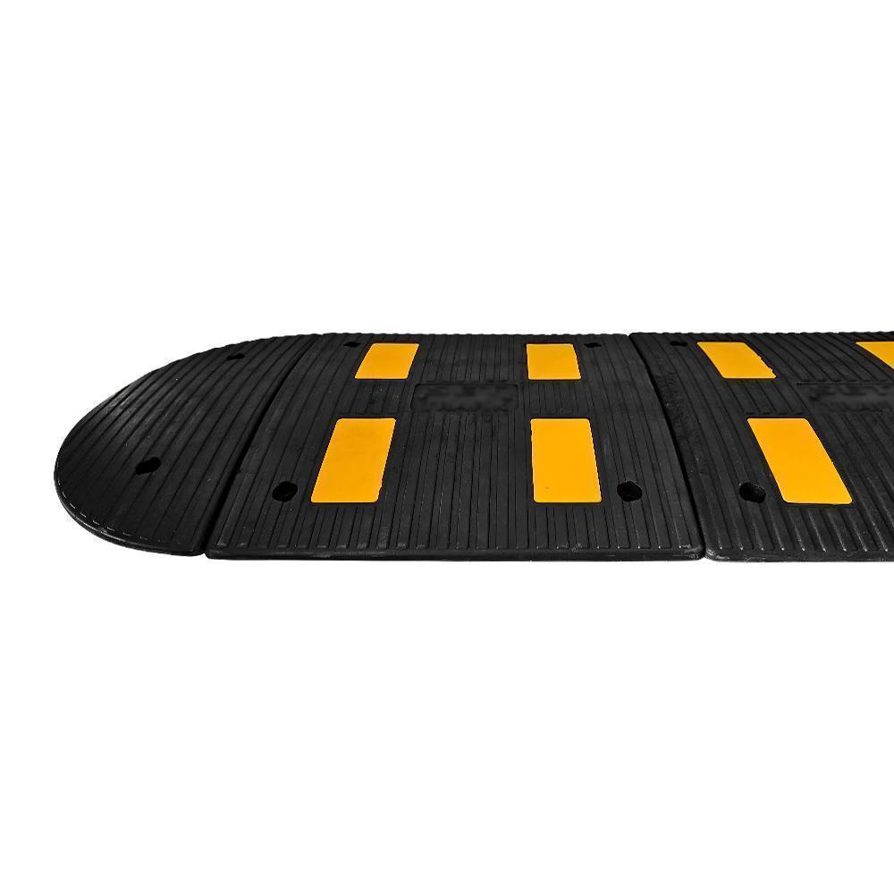 Reflektifli Kauçuk Hız Kesici 4 Bantlı - 5 Metre Set